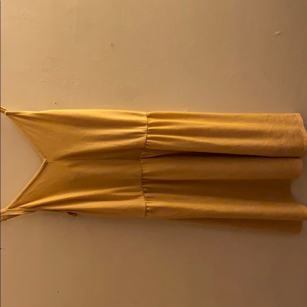 Yellow summer short dress